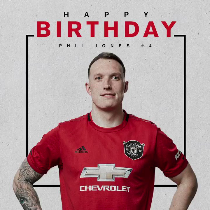 Good Morning, Reds! Happy Birthday for to Phil Jones, who turns 28 today.   