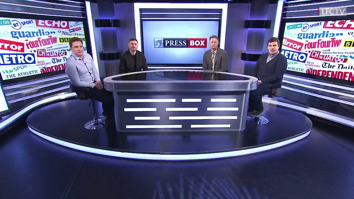 One @premierleague game down, another to go on Saturday π΄
Stats, records and the #FACup clash fast approaching... There's plenty to discuss on this week's Press Box π
πΊ Join @markbenstead and the panel, tonight at 19:00 GMT: http://video.liverpoolfc.comΒ
