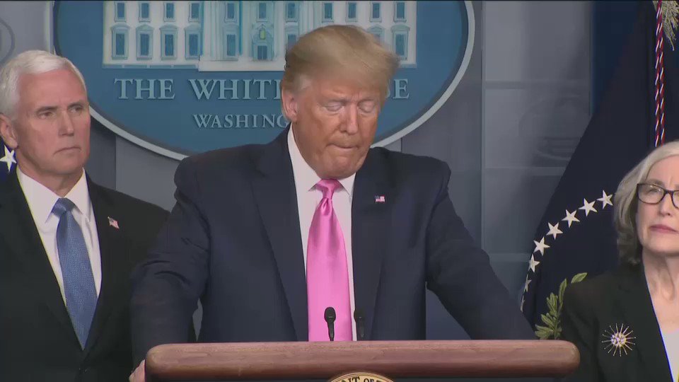 "We've stopped non-U.S. citizens from coming into America from China," Trump said at today's Coronavirus outbreak briefing, adding that those infected or at risk have been quarantined.
He then referenced a study he said ranks the U.S. as the country best prepared for an epidemic