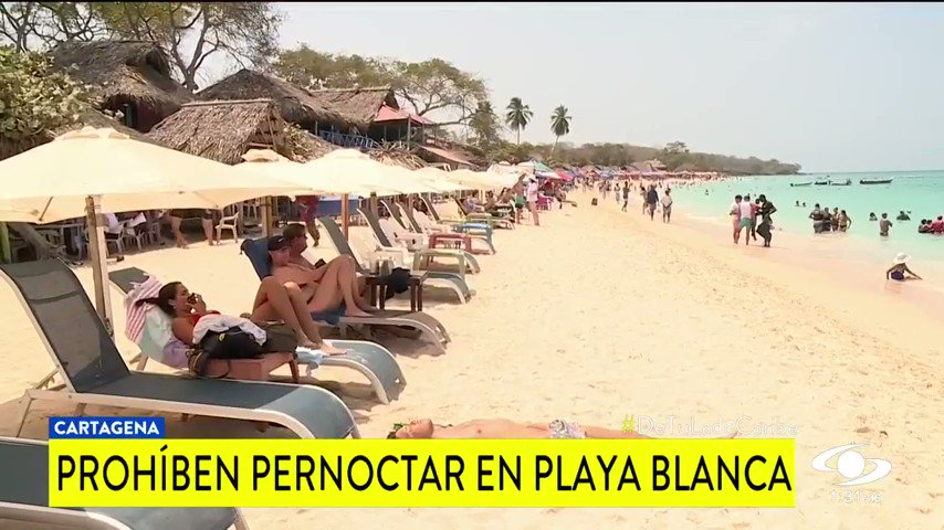 Superintendencia de Industria y Comercio prohíbe pernoctar en Playa Blanca - http://bit.ly/2uQzKwL