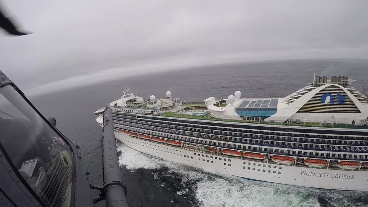 Nbc Nightly News With Lester Holt On Twitter Watch Para Rescue Jumpers With The California National Guard 129th Rescue Wing Deliver Covid19 Coronavirus Test Kits To The Grand Princess Cruise Ship Off The