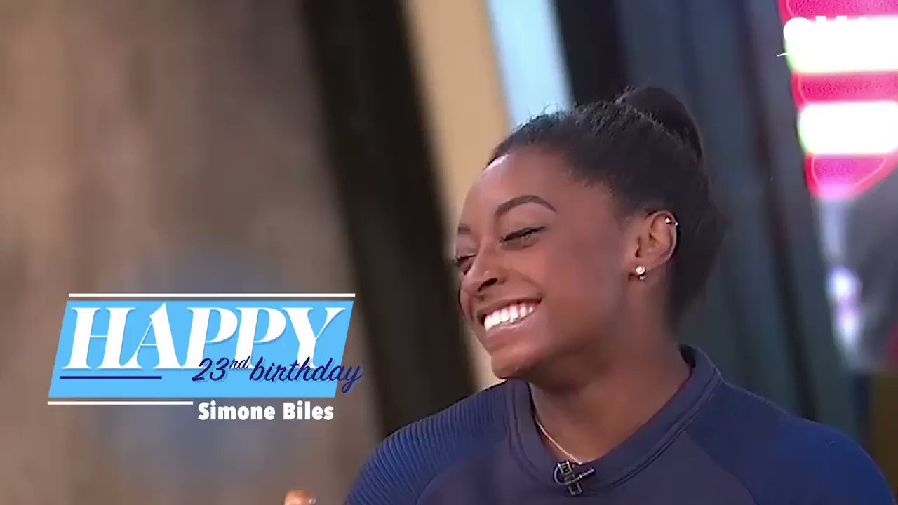 Happy 23rd birthday Simone Biles!!  