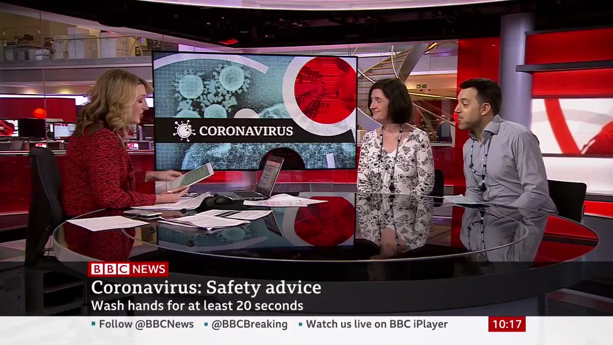 Victoria Derbyshire (@VictoriaLIVE) on Twitter photo 2020-03-18 10:20:34 “I own a large retail shop. Two staff have self-isolated with symptoms, who had been at work. Should we now isolate all staff for 14 days?” Public health consultant Dr Rebecca Cooper answers a viewer question bbc.in/3d8PCRu “I own a large retail shop. Two staff have self-isolated with symptoms, who had been at work. Should we now isolate all staff for 14 days?” Public health consultant Dr Rebecca Cooper answers a viewer question bbc.in/3d8PCRu