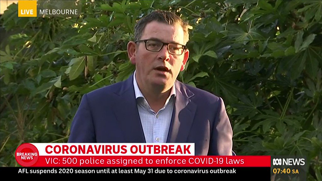 Josh Butler On Twitter Daniel Andrews Giving The Good Gear Here Including The Phrase Little Used In Politics Get On The Beers Says Even Little Dinner Parties Are Spreading Coronavirus Https T Co Mcrkr7pvsx