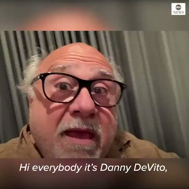 “Young people can get it and they can transmit it to old people and the next thing you know – I’m out of there.”
Danny DeVito encourages people to self-isolate to prevent spread of coronavirus. https://abcn.ws/39bIuk1