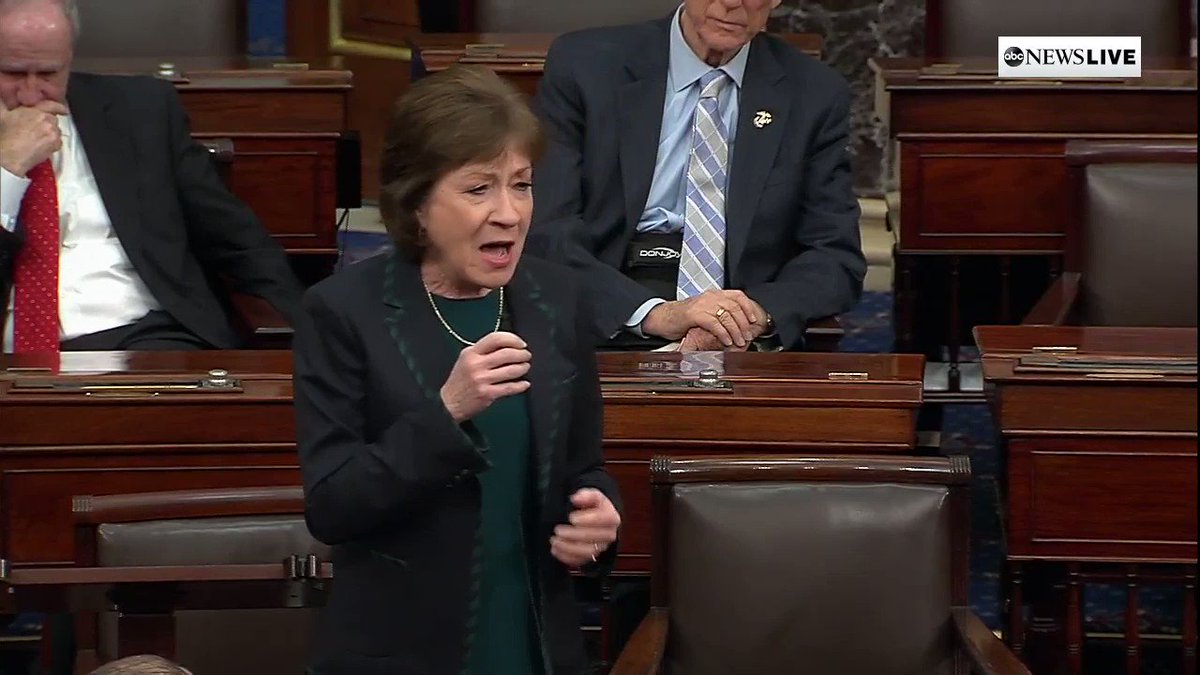 “Is that what we’ve come to?” Sen. Susan Collins says, criticizing Democrats over coronavirus economic relief bill delay.
“We don’t have another day. We don’t have another hour. We don’t have another minute to delay acting.” http://abcn.ws/2Uz6Kr7