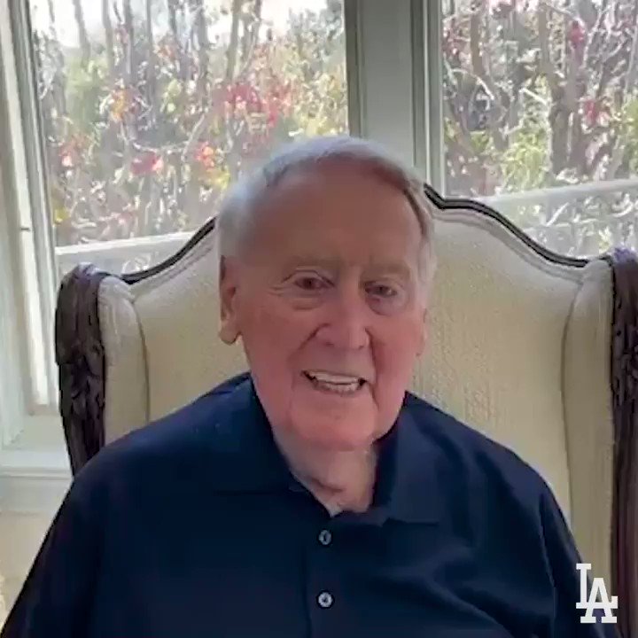 One of the most remarkable of #TheGreatestGeneration Thank you #VinScully for continuing to use baseball as your platform for telling wonderful stories which offer inspiring & truthful insights into the human experience. #AllTimeGreat citizen