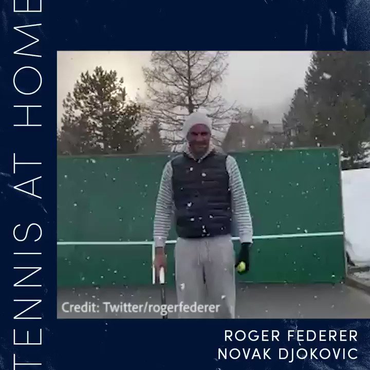 Wimbledon may be cancelled but #TennisAtHome with @rogerfederer and @DjokerNole will put a smile on your face 🎾🍳
#StaySafeStayHealthy #StayAtHome