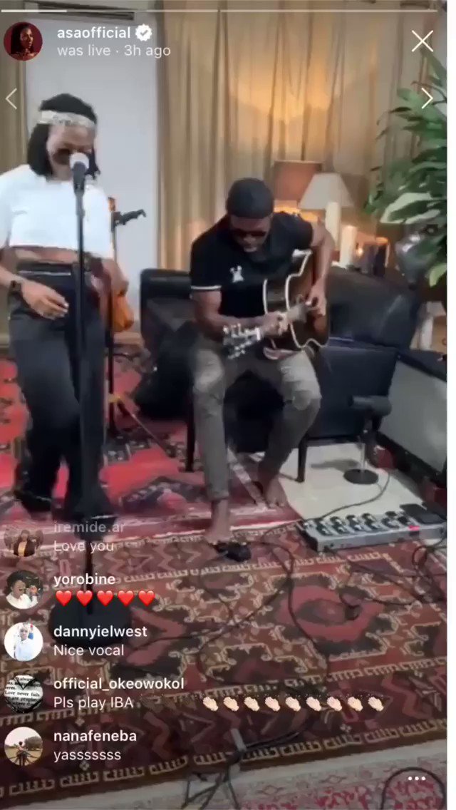 .@Asa_official singing @davido's 'IF' might just be the sweetest thing we never knew we needed https://t.co/64wQZF7n9V