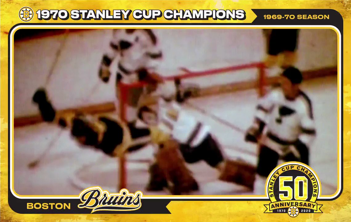 Boston Bruins (@NHLBruins) on Twitter photo 2020-05-10 13:13:29 50 years ago today – Bobby soared. And a team became legend. #BlackAndGolden | #NHLBruins 50 years ago today – Bobby soared. And a team became legend. #BlackAndGolden | #NHLBruins