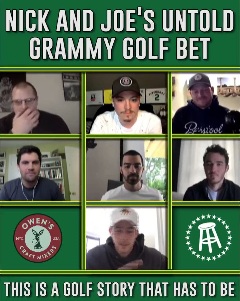 Jonas Brothers (@jonasbrothers) on Twitter photo 2020-05-21 17:14:36 The Untold #GRAMMYs Golf Bet Story with @shaymooney has arrived. Thanks @foreplaypod for having us on the show ⛳️ smarturl.it/JB_ForeplayPod The Untold #GRAMMYs Golf Bet Story with @shaymooney has arrived. Thanks @foreplaypod for having us on the show ⛳️ smarturl.it/JB_ForeplayPod