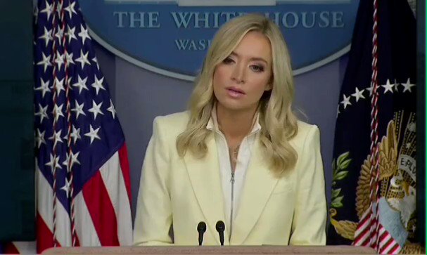 Press Sec. Kayleigh McEnany: "We can all hope that this Sunday people are allowed to pray to their gods." https://t.co/nxTh52785N