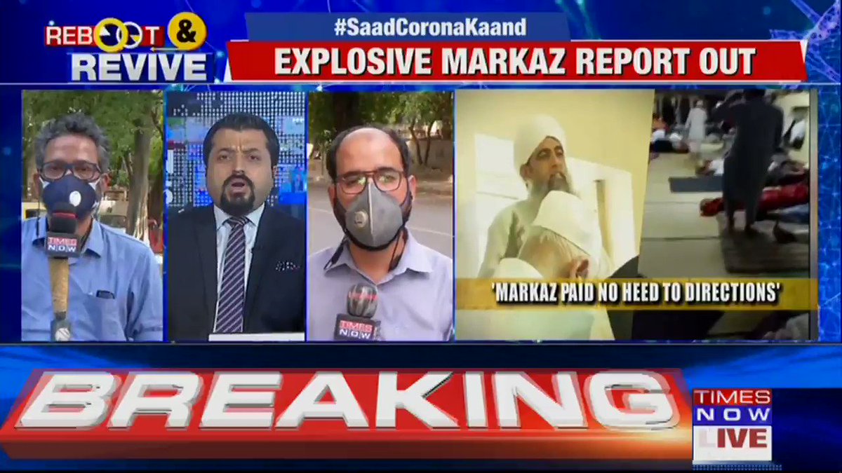 TIMES NOW (@TimesNow) on Twitter photo 2020-05-26 12:31:33 Explosive Markaz report shows they ‘wilfully’ infected India, Maulana Saad’s defiance was ‘deliberate’ & for 2 weeks they ‘bred’ Corona. ‘Islamophobia’ lobby EXPOSED. ‘Did Maulana Saad wage Corona Jehad?’ Details by TIMES NOWs Bhavatosh. | #SaadCoronaKaand Explosive Markaz report shows they ‘wilfully’ infected India, Maulana Saad’s defiance was ‘deliberate’ & for 2 weeks they ‘bred’ Corona. ‘Islamophobia’ lobby EXPOSED. ‘Did Maulana Saad wage Corona Jehad?’ Details by TIMES NOWs Bhavatosh. | #SaadCoronaKaand