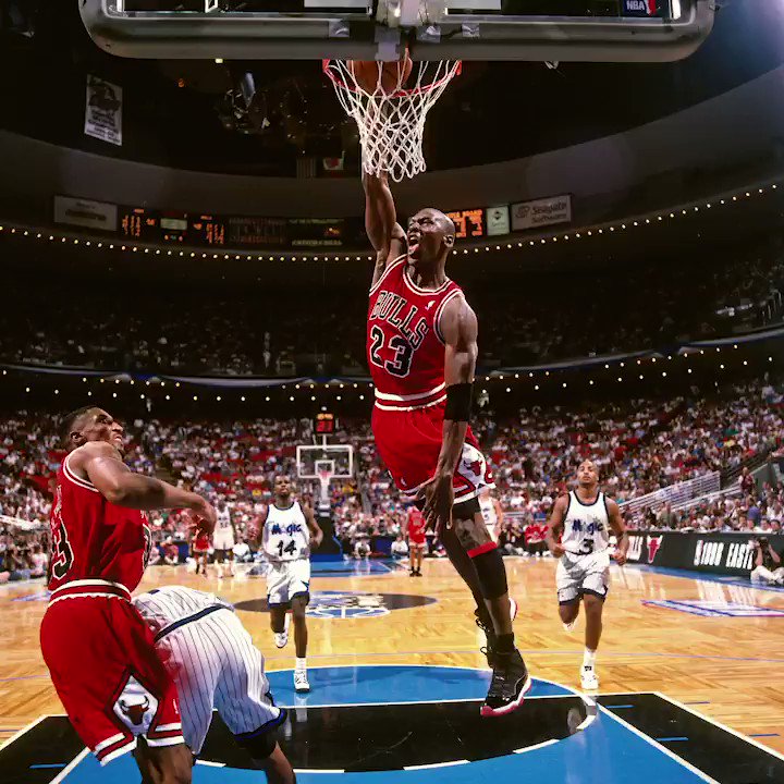 Jordan dominated with 45 points on 70% shooting to complete the ECF sweep of the Magic OTD in 1996. https://t.co/k0ChFoQewh