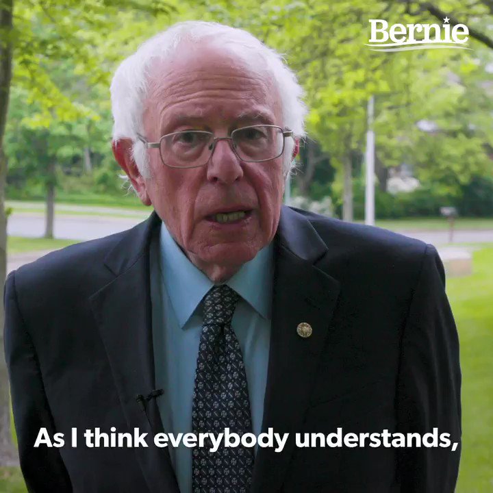 Bernie Sanders (@BernieSanders) on Twitter photo 04/06/2020 02:23:21 This is an unbelievable, unprecedented moment in American history. Let us demand that Congress act, and act now. This is an unbelievable, unprecedented moment in American history. Let us demand that Congress act, and act now.