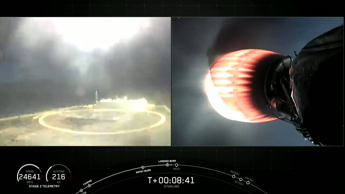 Falcon 9’s first stage has landed on the Of Course I Still Love You droneship https://t.co/qv6aMiPGoq