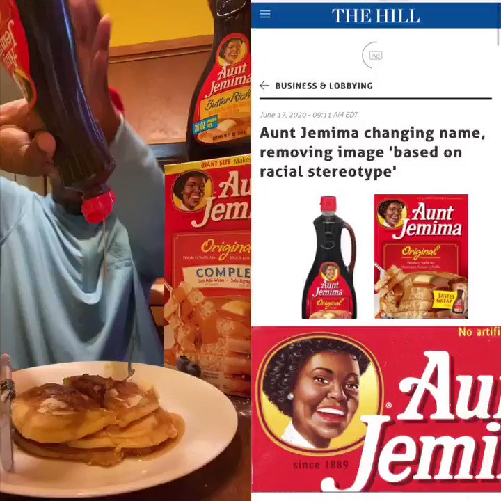 Terrence K Williams On Twitter They Are Banning Aunt Jemima I M Done I Can T Deal With This Leave Aunt Jemima Alone Who Else Think This Is Ridiculous Saveauntjemima Https T Co 9bogkis35v