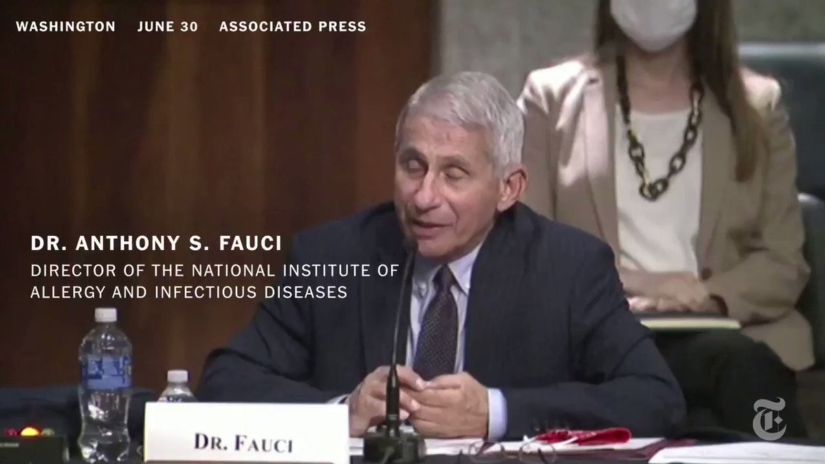 "I am very concerned." Watch Dr. Anthony Fauci warn U.S. senators that the recent sharp rise in coronavirus cases, largely in the South and the West, “puts the entire country at risk.”
Read more. https://t.co/XNNavuukEQ https://t.co/ipozbVWYgT