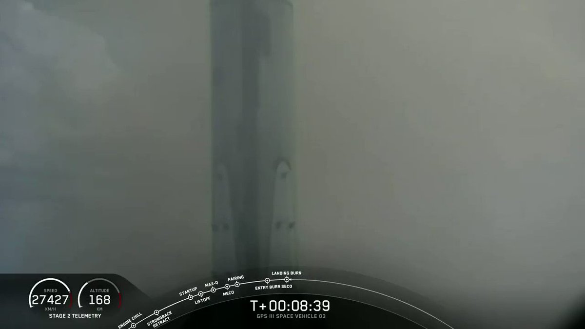 Falcon 9’s first stage has landed on the Just Read the Instructions droneship! https://t.co/5zYhTFDUsM
