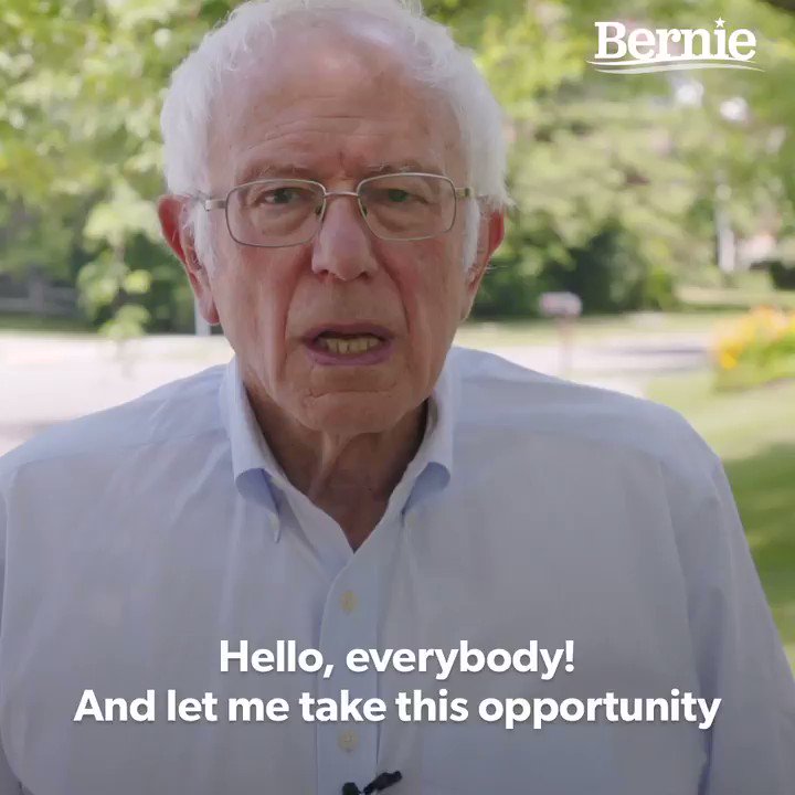 Bernie Sanders (@BernieSanders) on Twitter photo 2020-07-04 14:13:06 Today I want to wish everybody a happy Fourth of July weekend. I hope that today, we take a look at where we have come from as a nation, the good and the bad, and where we want to go together in the future. Today I want to wish everybody a happy Fourth of July weekend. I hope that today, we take a look at where we have come from as a nation, the good and the bad, and where we want to go together in the future.