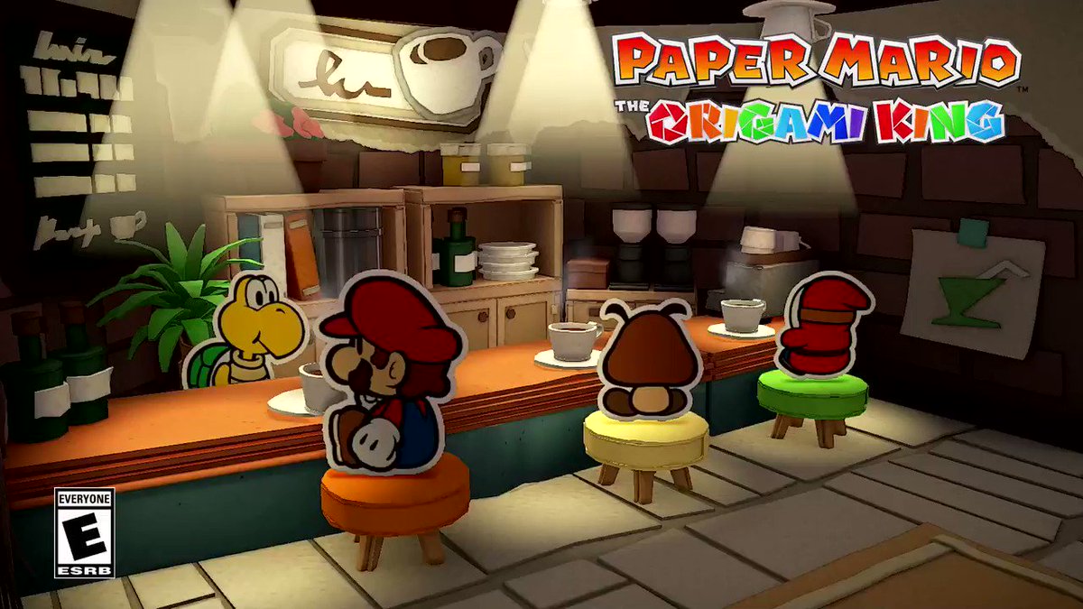 Paper mario origami king coffee shop discount