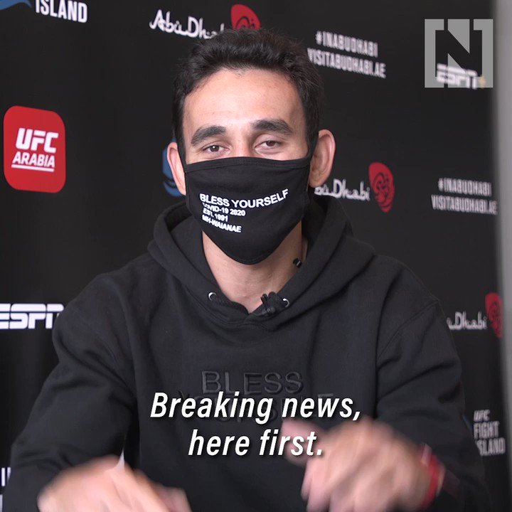 Caught up with @BlessedMMA ahead of his featherweight title rematch at #UFCFightIsland on Sunday.
Inspired by @DustinPoirier in Abu Dhabi last September, he’ll auction his #UFC251 kit for charity back home. Nice touch.
https://t.co/6oN5bn2CV5
