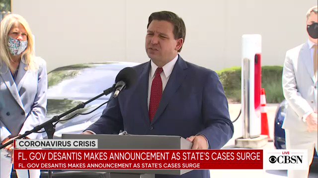 CBS News (@CBSNews) on Twitter photo 10/07/2020 17:05:28 WATCH NOW: FL Gov. DeSantis gives a coronavirus update cbsn.ws/3iPaDmO WATCH NOW: FL Gov. DeSantis gives a coronavirus update cbsn.ws/3iPaDmO