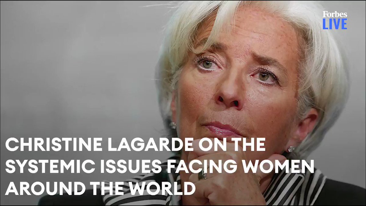 President of the European Central Bank, Christine Lagarde, on the systemic issues facing women around the world https://t.co/oqwTyDxDjU