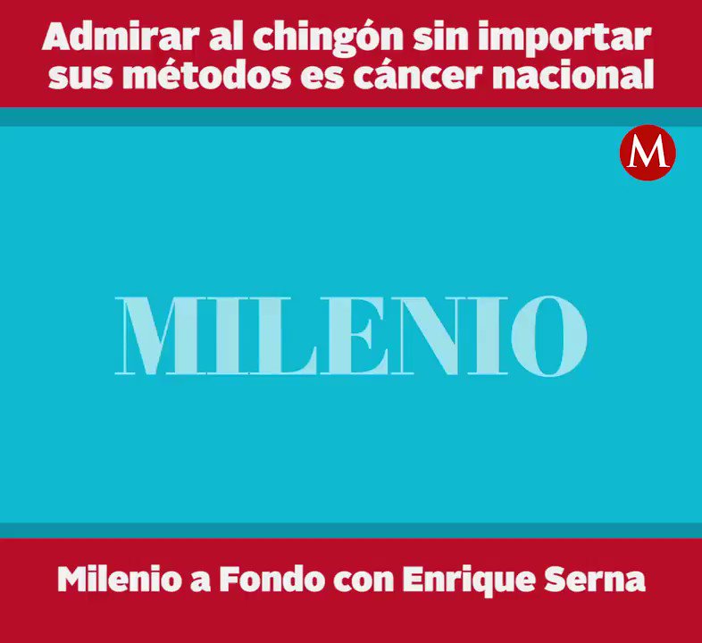 “La gente lo admiraba porque había logrado imponerse, era la admiración al chingón, sin pensar en los medios de los que se valió para triunfar. Y eso es un cáncer de la vida pública de México”: Enrique Serna en #MilenioAFondo https://t.co/QjQPN9zopO https://t.co/HjnOdPDyhc