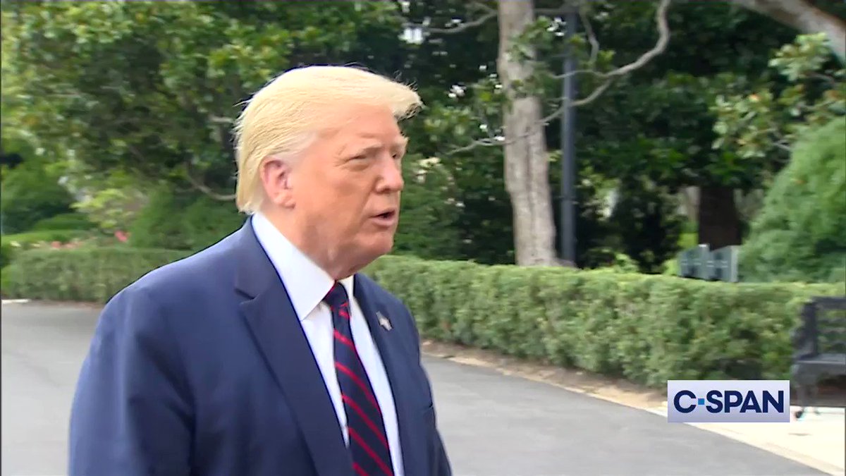 Q: "Do you plan on paying your respects to Congressman Lewis either today or tomorrow at the Capitol?"
President Trump: "No. I won't be going. No." https://t.co/dRYg3uCxpi