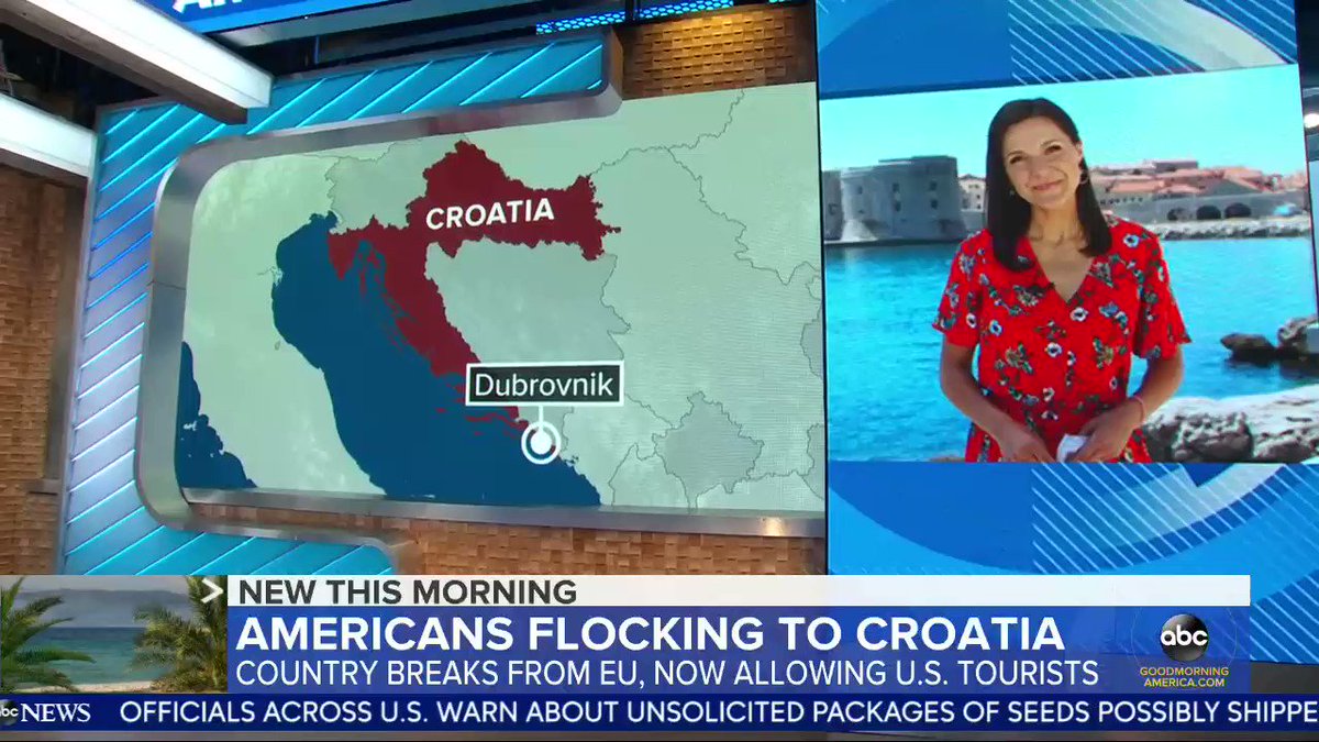 Americans flocking to Croatia after the country breaks from the EU and says they will allow U.S. tourists. @MaggieRulli has the details. https://t.co/k4Ct9AhIHj https://t.co/Tk9rMXrIIP