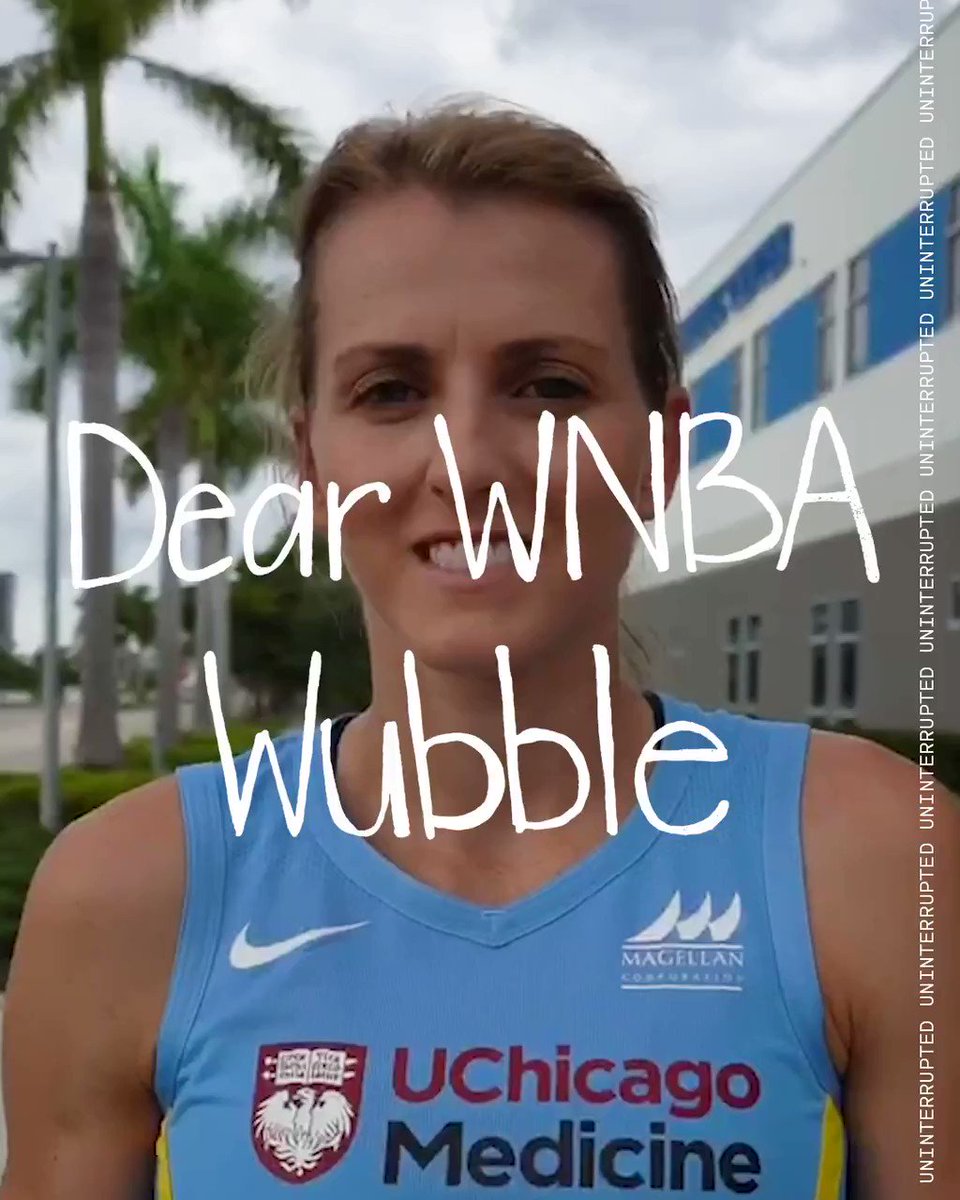 Dear @WNBA Wubble,
Like our coach said, we've got lives to live and a championship to win. πWeβre loving life and making the best of this experience. Hopefully, itβll be one we never forget. πππ½
#SincerelyYours, @alliequigley https://t.co/twUgwvboTe