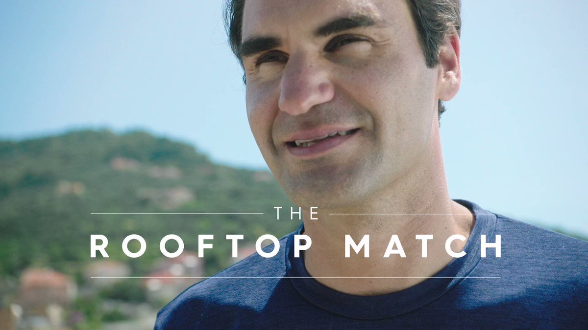 Incredible to see... again! One of the most spectacular and unusual tennis matches we have seen in a while. 📍 Liguria, Italy 🇮🇹 @rogerfederer #TheRooftopMatch https://t.co/a7FfCSkvr0