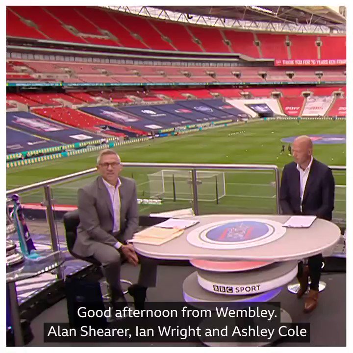 BBC Sport (@BBCSport) on Twitter photo 2020-08-01 22:30:00 A great day for Alan Shearer! He finally got his hands on the #FACup. Sort of. π A great day for Alan Shearer! He finally got his hands on the #FACup. Sort of. π