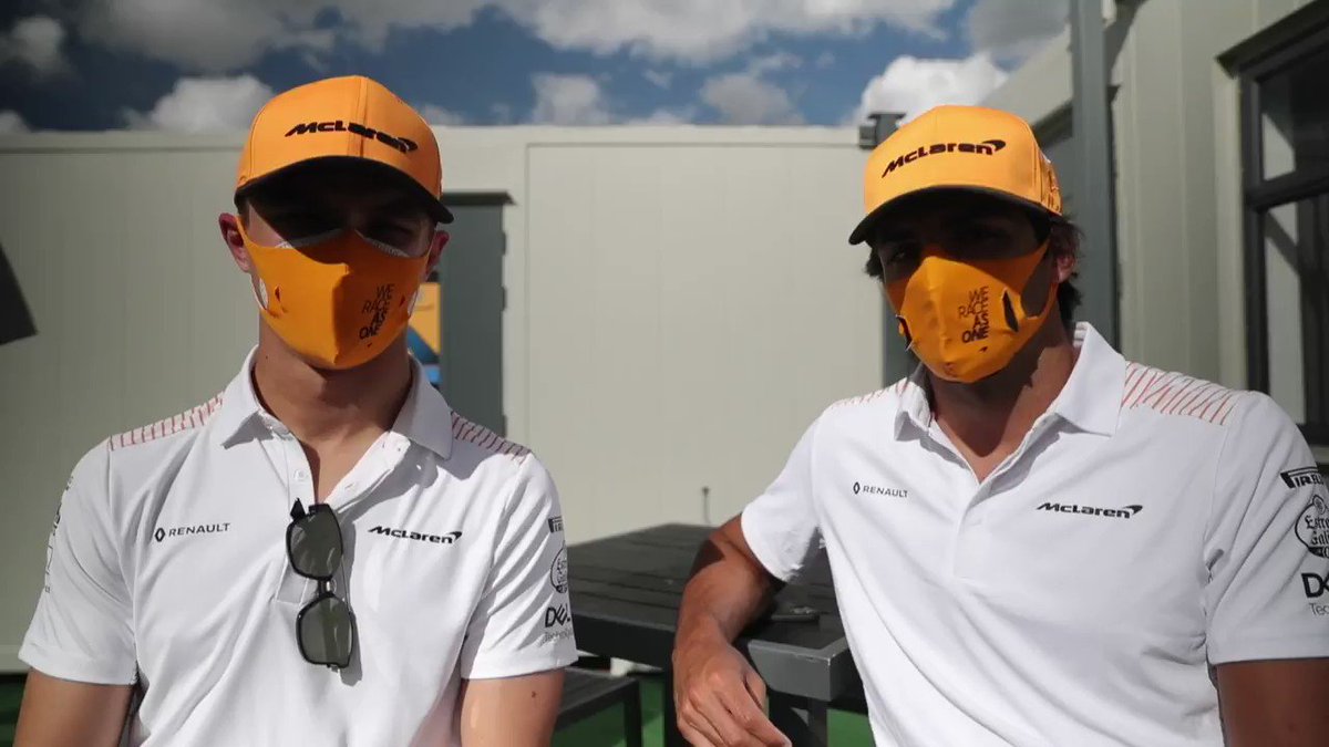 Carlos and Lando have a message of thanks for all of our fans after your awesome support this weekend. ๐งก
#BritishGP | #WeRaceAsOne https://t.co/zQRJbXSgoo