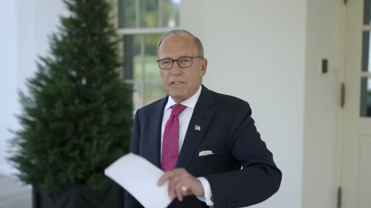 The White House (@WhiteHouse) on Twitter photo 07/08/2020 22:10:02 'We had another great month of jobs!' Larry Kudlow breaks down the numbers: 'We had another great month of jobs!' Larry Kudlow breaks down the numbers: