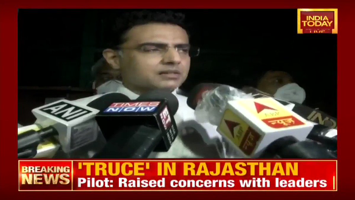 #BREAKING - Sachin Pilot breaks his silence on Rajasthan potboiler, says we did what was in favour of the Congress party.
#NewsUnlocked with @sardesairajdeep
#LIVE: https://t.co/4fqxBVUizL https://t.co/N5VL3yzrpm