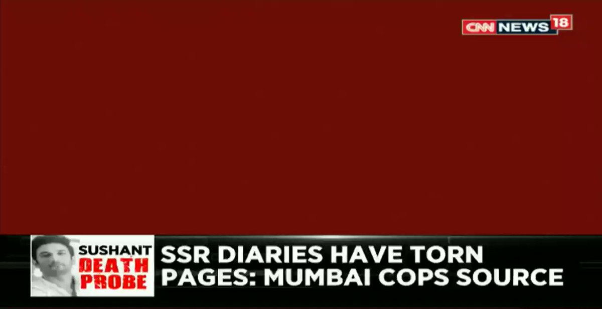 #NewsAlert – 12 diaries of Sushant Singh Rajput have been seized by the police. Sushant’s diaries have torn pages: Mumbai Police Source.
@mihirz shares more details with @vandanaseb.
#WhoKilledSushant https://t.co/ADwZf8yT8Z