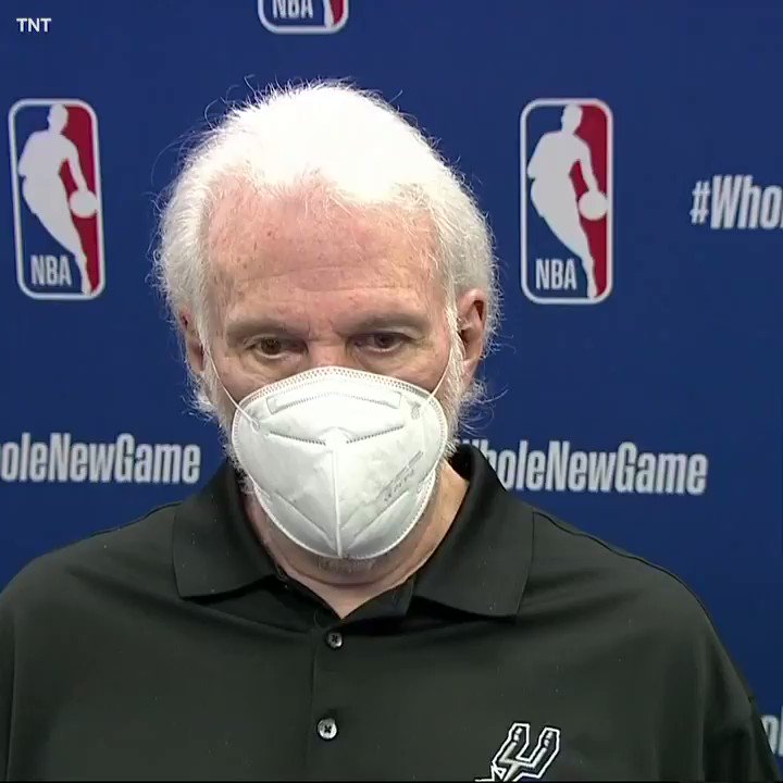 Coach Pop had everyone thinking he was mad after being asked about the Spurs' 22-season playoff streak ending 😅
"I'm just screwing with you." https://t.co/h8MLYxYr8k