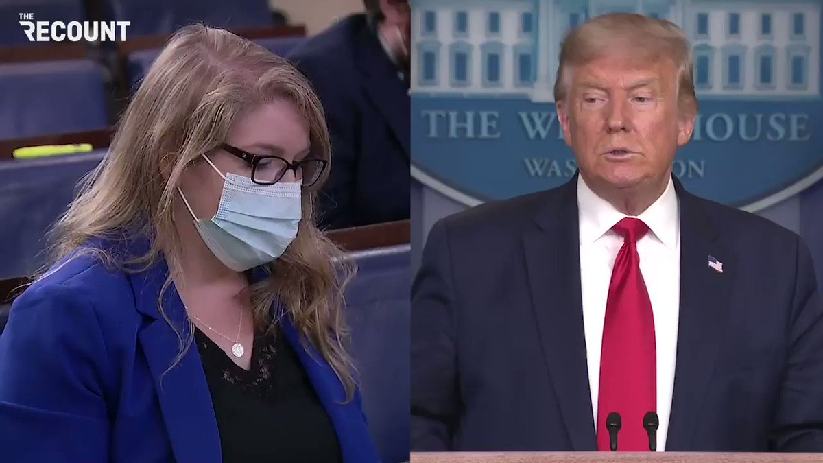 @kylegriffin1 When asked about QAnon, Trump ignored the question and moved on. Here's the clip: https://t.co/1uRTNtA3Wd