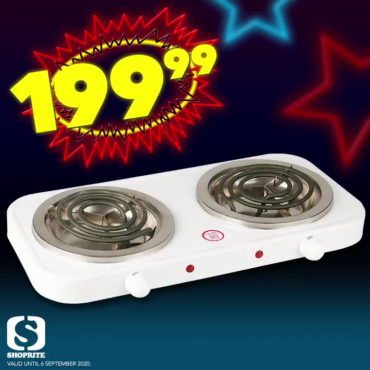 Two plate stove sale at shoprite price