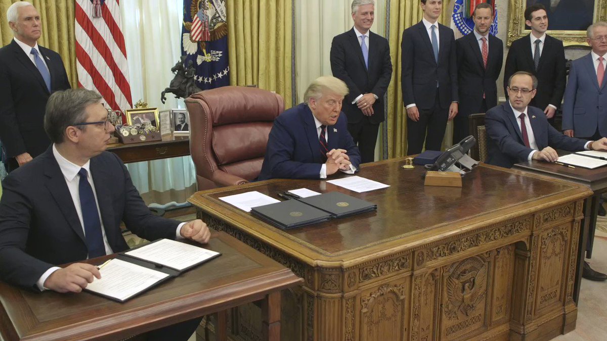 Трамп и президент Сербии