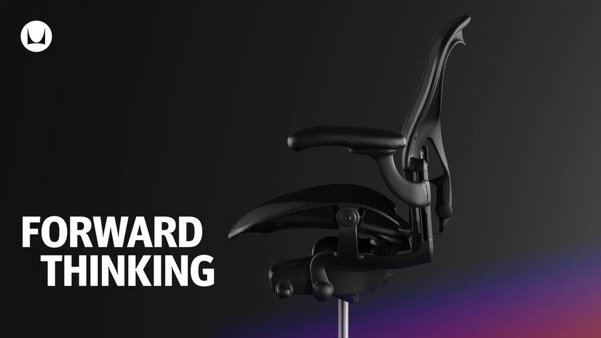 We're not sure why the reclined style of racer chairs became the norm, but we do know that you play in a more active, upright position. Aeron's forward seat angle provides a postural performance advantage, supporting your spine as you lean into the game. https://t.co/ioUQPIvMg7 https://t.co/5wKG6mDvZ8