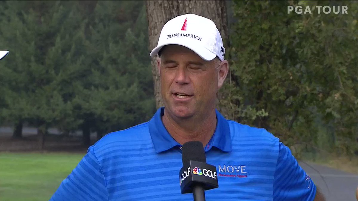 His son on the bag.
His wife by his side.
A win @StewartCink's family will never forget. β€οΈ https://t.co/bXNGMyXcy4