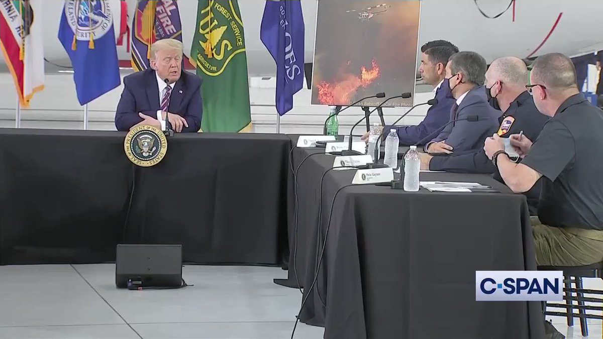 California Natural Resources Secretary @WadeCrowfoot: "We've had temperatures explode this summer..."
President Trump: "It'll start getting cooler, you just watch."
Crowfoot: "I wish science agreed with you."
Trump: "I don't think science knows, actually." https://t.co/xJPYoTjJBo