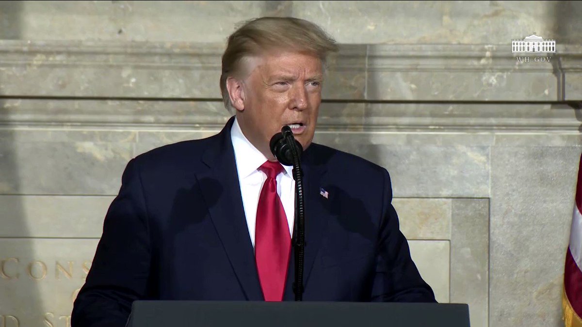 "To grow up in America is to live in a land where anything is possible, where anyone can rise, and where any dream can come true.
All because of the immortal principles of our nation's founders inscribed nearly two and a half centuries ago." https://t.co/vTKWysdo4L