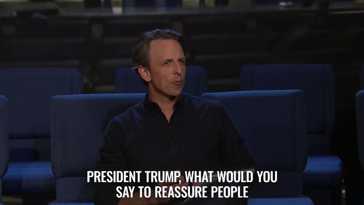 President Trump has some reassuring words for American citizens terrified of coronavirus. #LNSMPressBriefing https://t.co/tWO8zvZogp