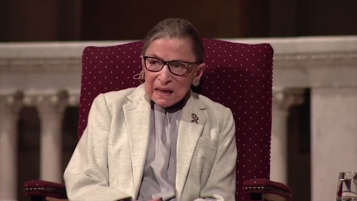 "To make life a little better for people less fortunate than you. That's what I think a meaningful life is. One lives not just for oneself, but for one's community."
Hear some of the most memorable words from Ruth Bader Ginsburg's speeches over the years. https://t.co/42wDGk8tOK https://t.co/QCOsNV0HDG