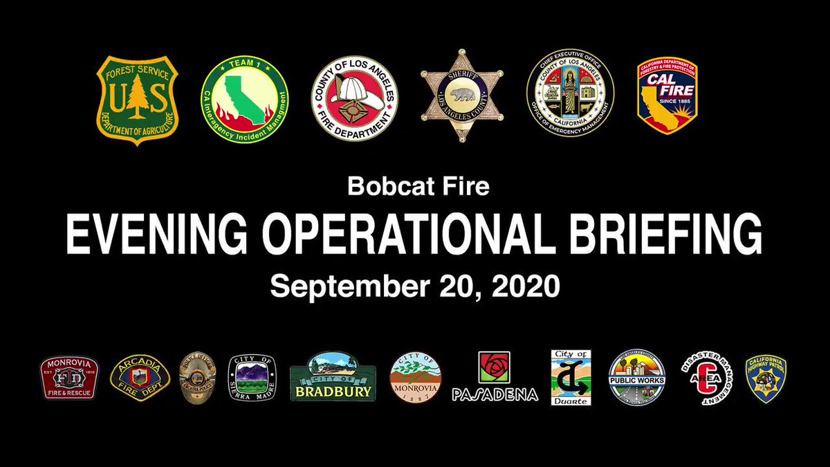 #BobcatFire Evening Operations Update for September 20, 2002.
#LACoFD