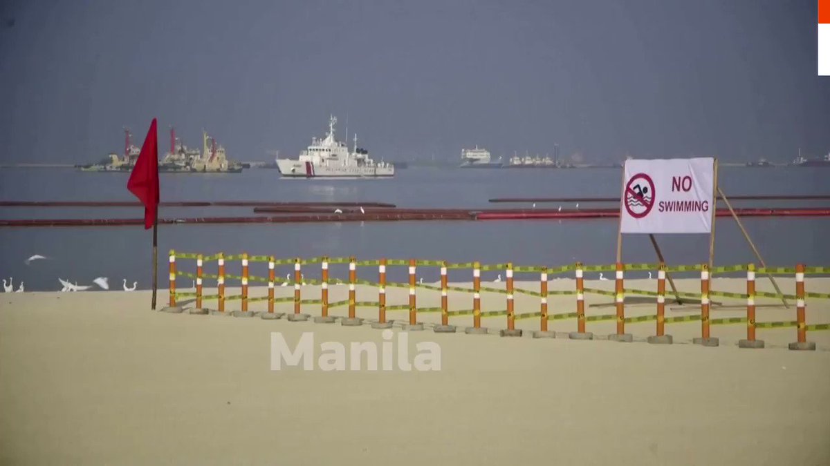 Polluted stretch of Philippines’ Manila Bay gets a fake white sand makeover https://t.co/QnJaT9dUYU https://t.co/dHDFvJLZJT